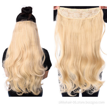 24 inch Long kinky  braided extensions Curly Wavy Synthetic Hair Women's Ombre Color  Synthetic Hair 4 Clips in Hair Extensions